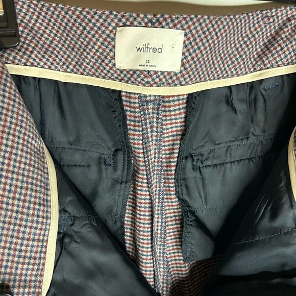 Aritzia Wilfred Tied Front Wool Blend Trousers Size 12 - Picture 9 of 10